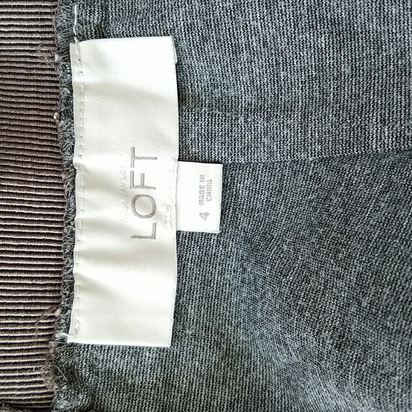 Loft Grey Lace Pencil Skirt - Picture 9 of 12